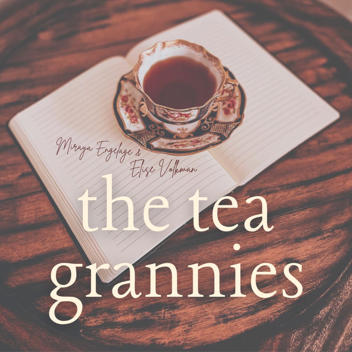 The Tea Grannies, Miraya and Elise, smiling